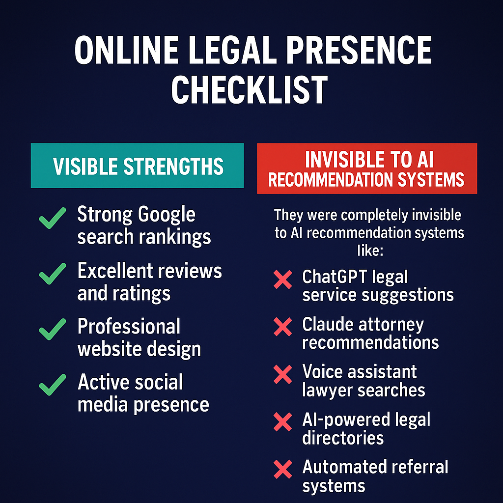 Get your law firm AI recommend checklist
